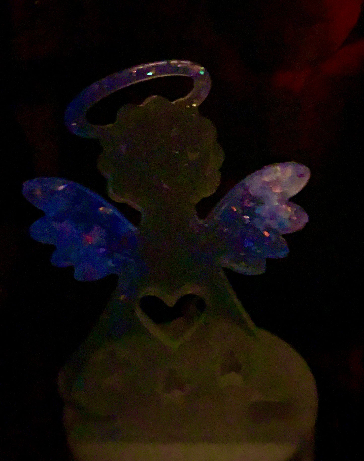 Portavelas ángel de la guarda